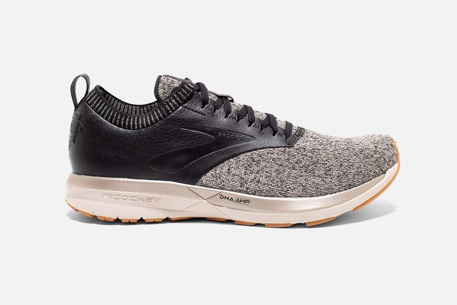 Tenis Corrida Brooks Ricochet LE Masculino Brasil - Cinzentas/Pretas 9280153-KY